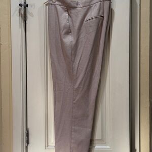 Ann Taylor Women's Light Tan and White Houndstooth Trousers sz16